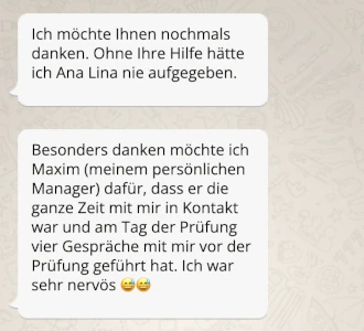 Rückmeldungen von unseren Kunden: - 6